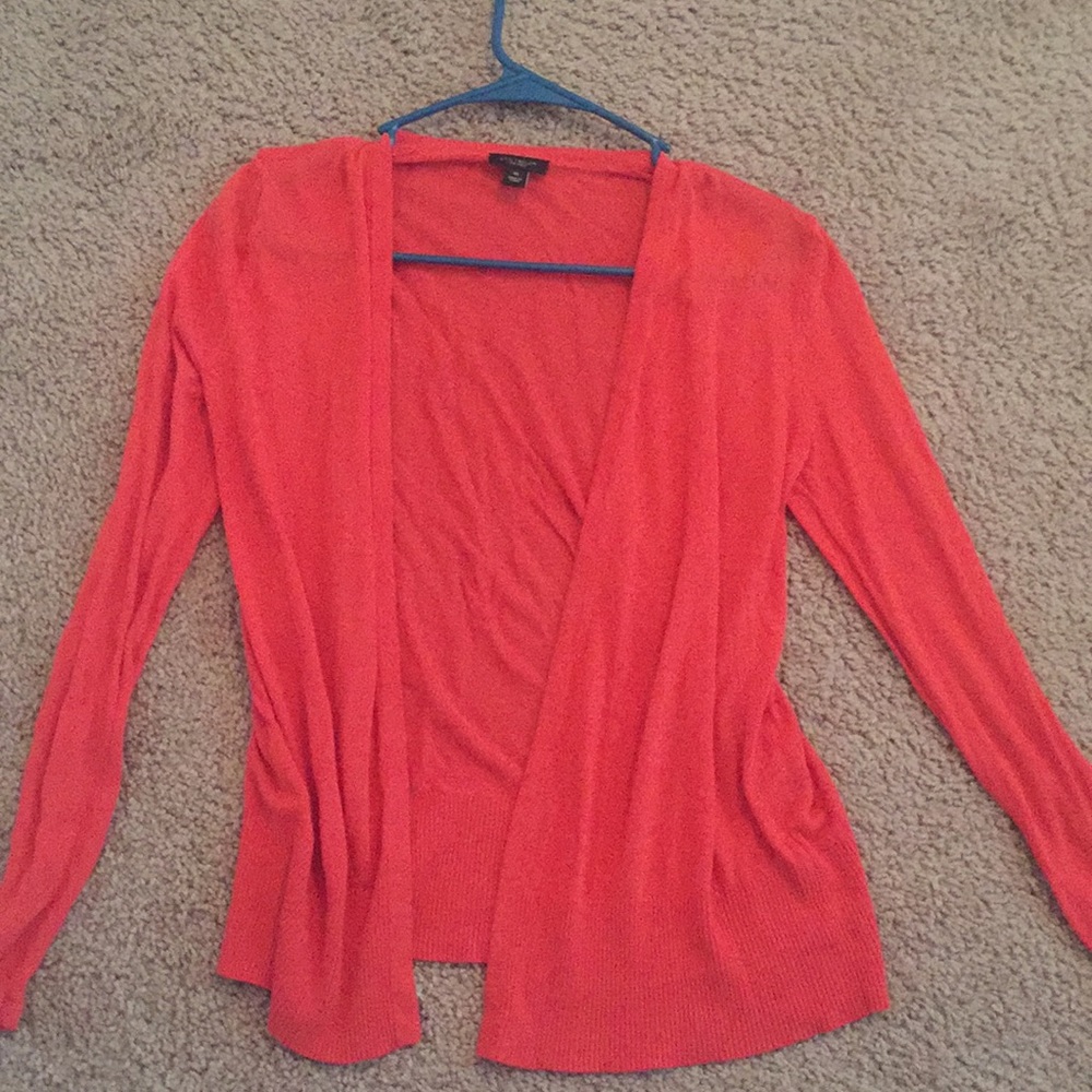 Coral cartigan//Ann Taylor